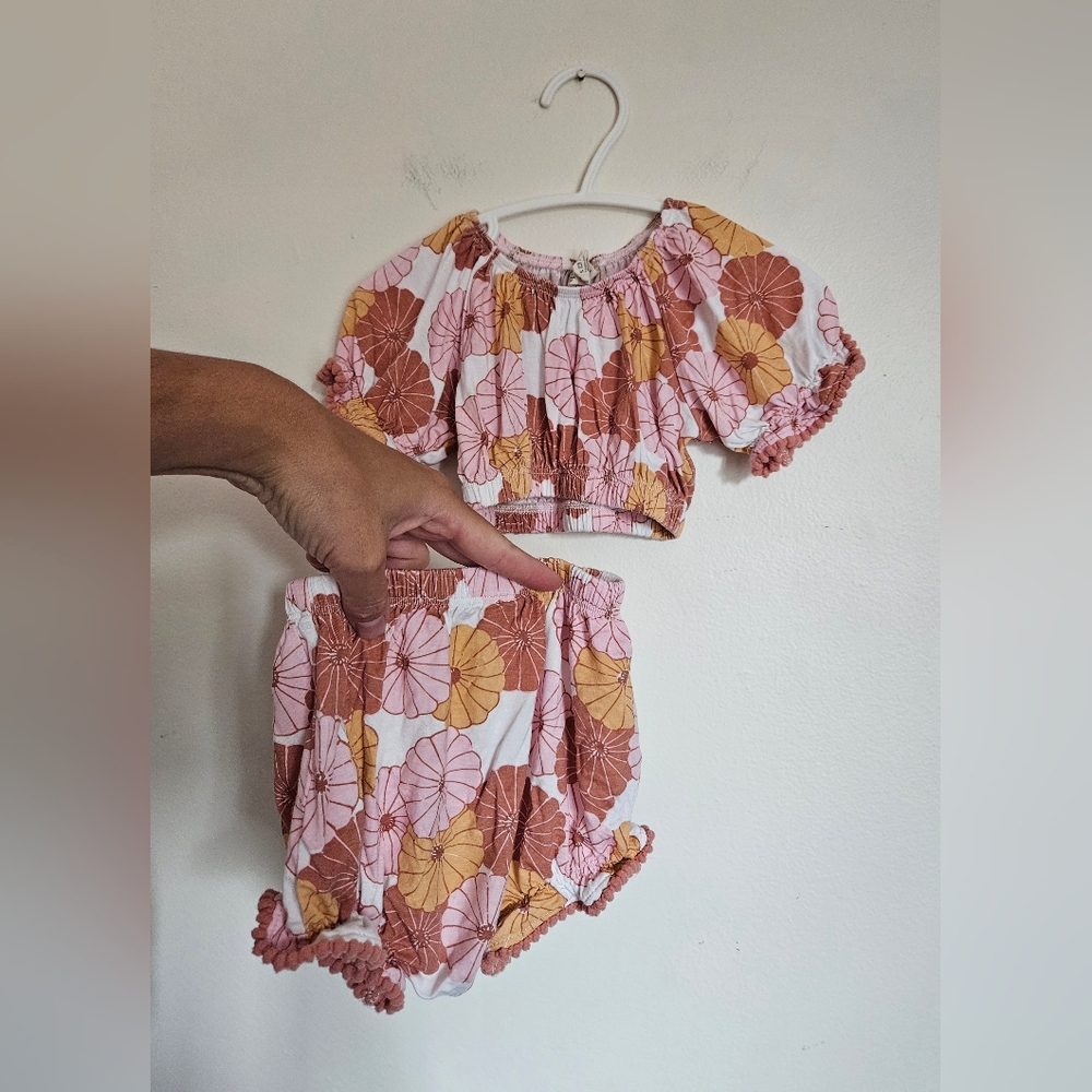 Floral Baby Outfit Set